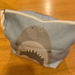 Shark Design Cosmetic Bag - Blue